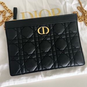 Dior Medium Daily Pouch with gold strap